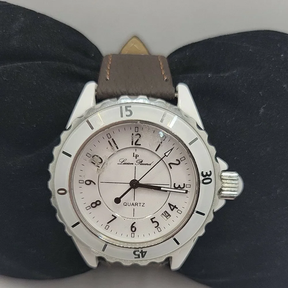 LUCIEN PICCARD 28005SL Women's Brown Leather Analog Dial Quartz Watch BC145
